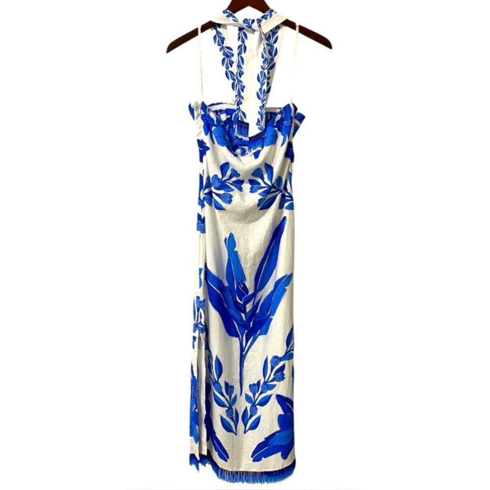 NWT FARM Rio Blue Yard Maxi Dress Size S - Picture 6 of 11